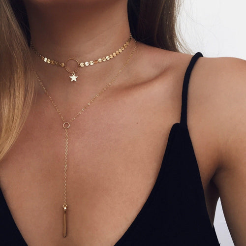 Gold Silver Necklace